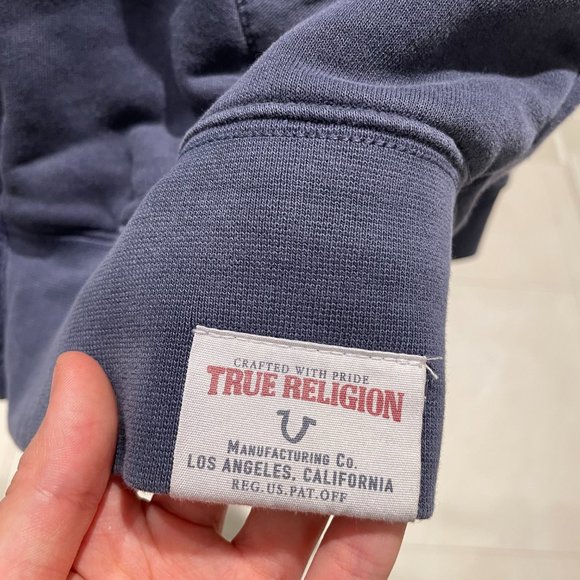 TRUE RELIGION MALE ZIP UP HOODED SWEATSHIRT - Picture 5 of 6